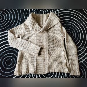 Guess Cozy Cable Knit Sweater in Beige